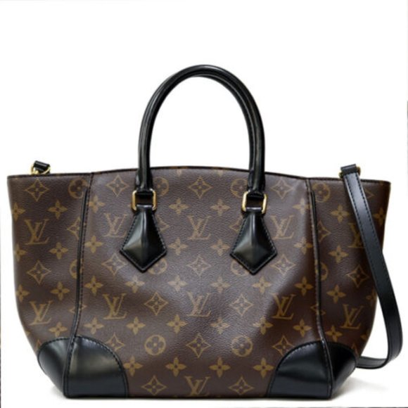 Phoenix PM Monogram Canvas Black Shoulder Bag - Picture 1 of 9